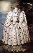 GHEERAERTS, Marcus the Younger Portrait of Queen Elisabeth dfg oil painting